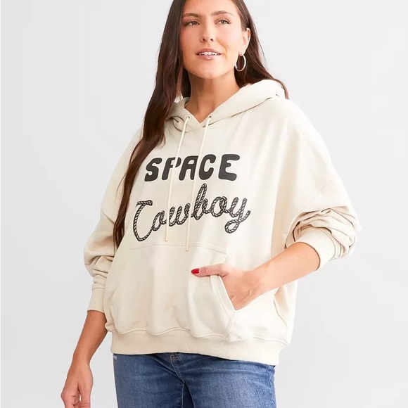 Wrangler Space Cowboy Tan Hoodie - Picture 1 of 5